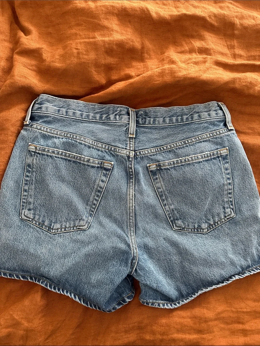 Agolde Parker Long Denim Jean Shorts